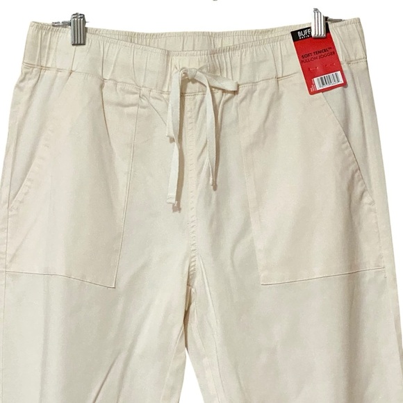 Buffalo David Bitton Soft Tencel Pull-On Jogger M Cream Comfy Casual Pockets NWT - Picture 6 of 11